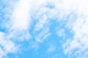 Clouds and blue sky background at day time