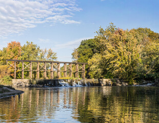 bridge in autumn