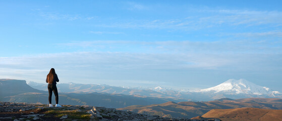 Lone Female Figure Viewing