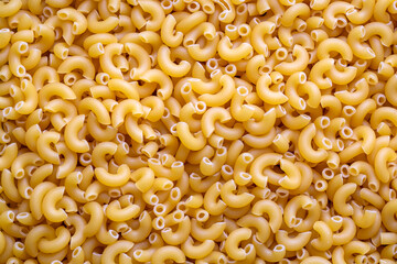 Elbow macaroni texture for background.
