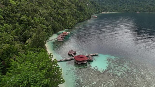 Beautiful Ora Beach in North Seram, Central Maluku, Indonesia