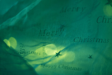 green background with the inscription "Merry Christmas"