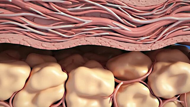 human body parts skin and layers under skin animation 3d footage, skin footage, hospital reels animation, stones under skin