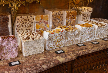 Sweet and delicious artisan nougats from Grasse. France