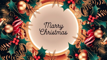 hires for Christmas background new year and presentation 16 9 size with items flower and decoration with gifts, accessories and colored balls 
