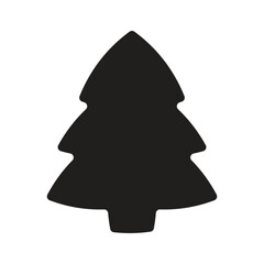 Minimalist Hand Drawn Christmas Tree Silhouette Vector Artwork For Winter Holiday Design