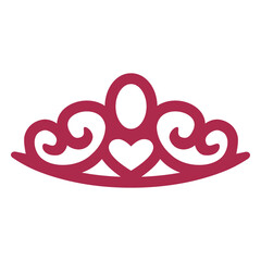 Heart crown icon
