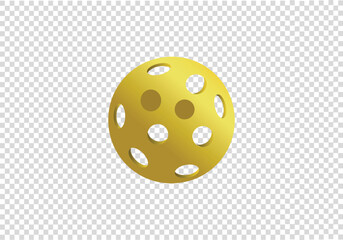 Pickleball 3d rendering Game Icon, 3D Sport Equipment Vector Illustration