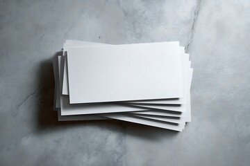 Clean and Simple Business Card Mockup on a Textured Gray Background, Ready for Custom Design and Branding.