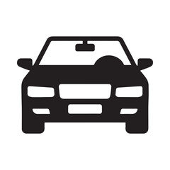 Car front view vector illustration