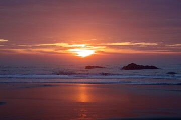 Obraz premium sunset at the beach