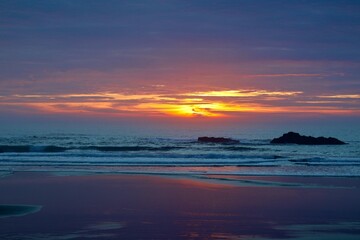 Obraz premium sunset over the sea