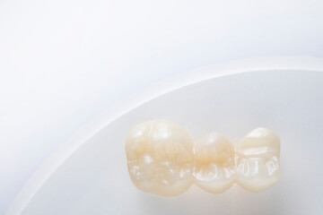 Zirconia block and dentures