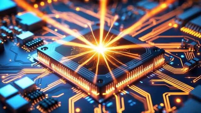 electronic circuit board with processor