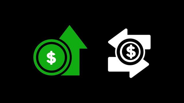 Cost Effective 2d icon isolated transparent background