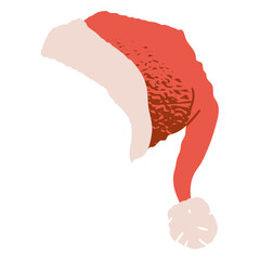Santa claus hat illustration design