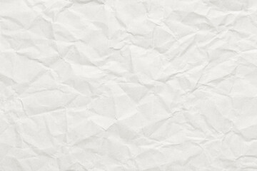 Fototapeta premium Cloud Dancer color of year 2026. Lofty white crumpled paper texture, template wrinkly background