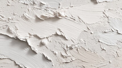 Obraz premium Close-up view of textured paint strokes, revealing the artistic process and unique visual appeal Shades of Cloud Dancer color