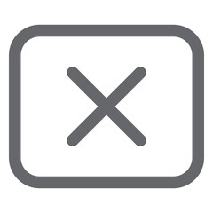 Obraz premium Cross rectangle icon design