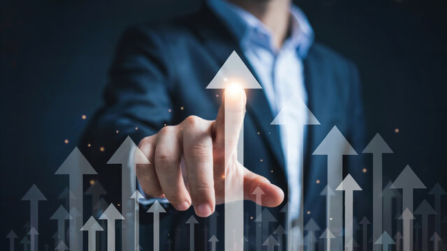 Drive Business Growth with Expert Strategy and Rising Trends for Financial Success and Innovation, Featuring a Modern Touch Interface for Progress