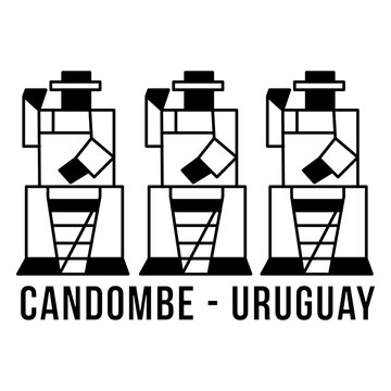 Traditional drumers uruguay stroke design