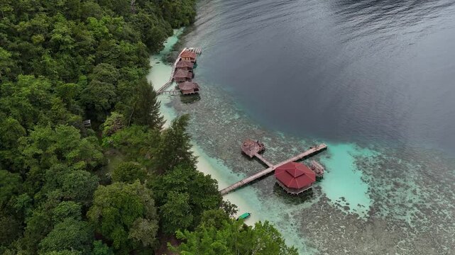 Beautiful Ora Beach in North Seram, Central Maluku, Indonesia