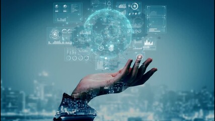 Real-time global data analytics dashboard visualizing insights from interconnected systems for decision-making, business analytics, and digital transformation Marrow - Powered by Adobe