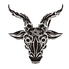 Obraz premium Baphomet cut out