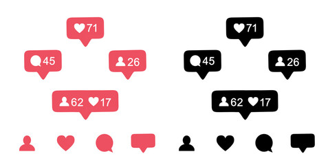 social media notification bubble. social media notification bubble png. social media notification bubble  illustration. social media notification bubble isolated