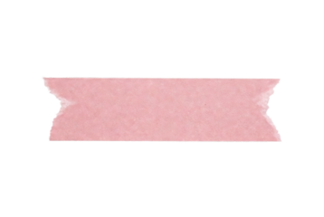 Pretty Pink Decorative Ribbon Tape Transparent Background PNG for Scrapbooking and Stationery Design