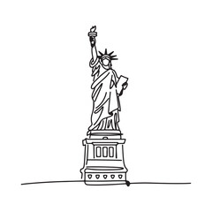 Minimalist New York City Landmark Outline © lubed