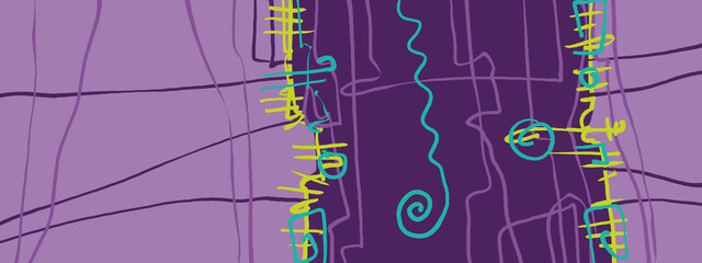 Minimal abstract. Picture for modern interiors. The picture is painted by hand on a tablet.