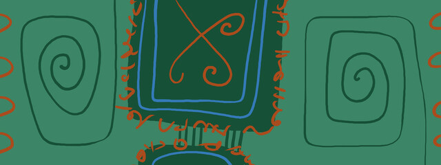 Minimal abstract. Picture for modern interiors. The picture is painted by hand on a tablet.