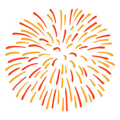 Obraz premium Colorful firework stroke