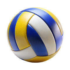 Colorful volleyball ball isolated on transparent background for sports and recreation