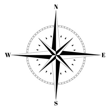 Navigation rose of the winds