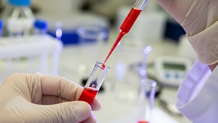 Medical research, science, laboratory, blood test, and scientific experimentation