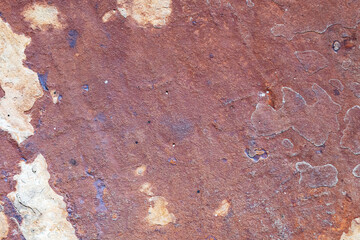 Horizontal image of a sandstone-like material, emphasizing the dry, rugged texture and warm, earthy color palette.