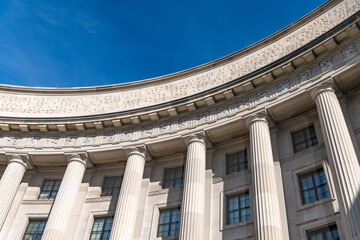 Fluted Ionic Columns with Ornamental Capitals