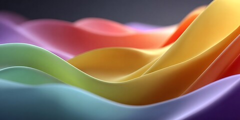 Colorful smooth fluid waves abstract flowing background texture