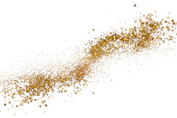 Shimmering Gold Sparkles Texture. Warm Glowing Particles Overlay. Magic Dust Effect.