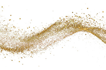 Shimmering Gold Sparkles Texture. Warm Glowing Particles Overlay. Magic Dust Effect.