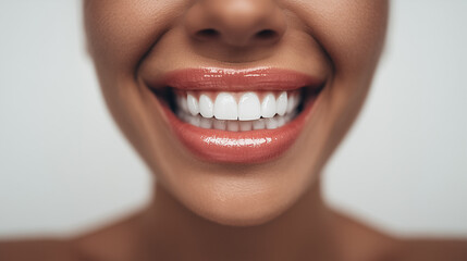 Obraz premium Close up of a young woman smiling.