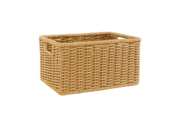 Wicker basket providing natural storage and home decor
