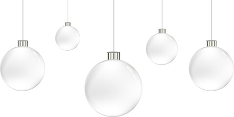 Refined collection of glossy glass baubles arranged together with soft shine and balanced reflections for stylish Christmas decoration scenes