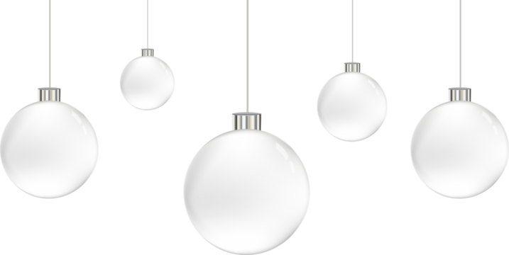 Refined collection of glossy glass baubles arranged together with soft shine and balanced reflections for stylish Christmas decoration scenes