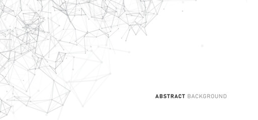 Digital technology futuristic internet network speed connection white background, cyber nano information, abstract communication, innovation future tech data, Ai big data line dot illustration vector