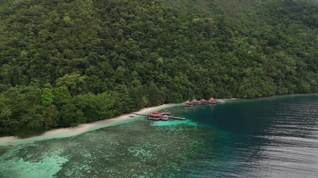 Beautiful Ora Beach in North Seram, Central Maluku, Indonesia