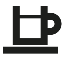 Bold bauhaus mug icons, vector kop icons, , symbol, caffe pause icons