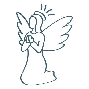 Praying angel stroke